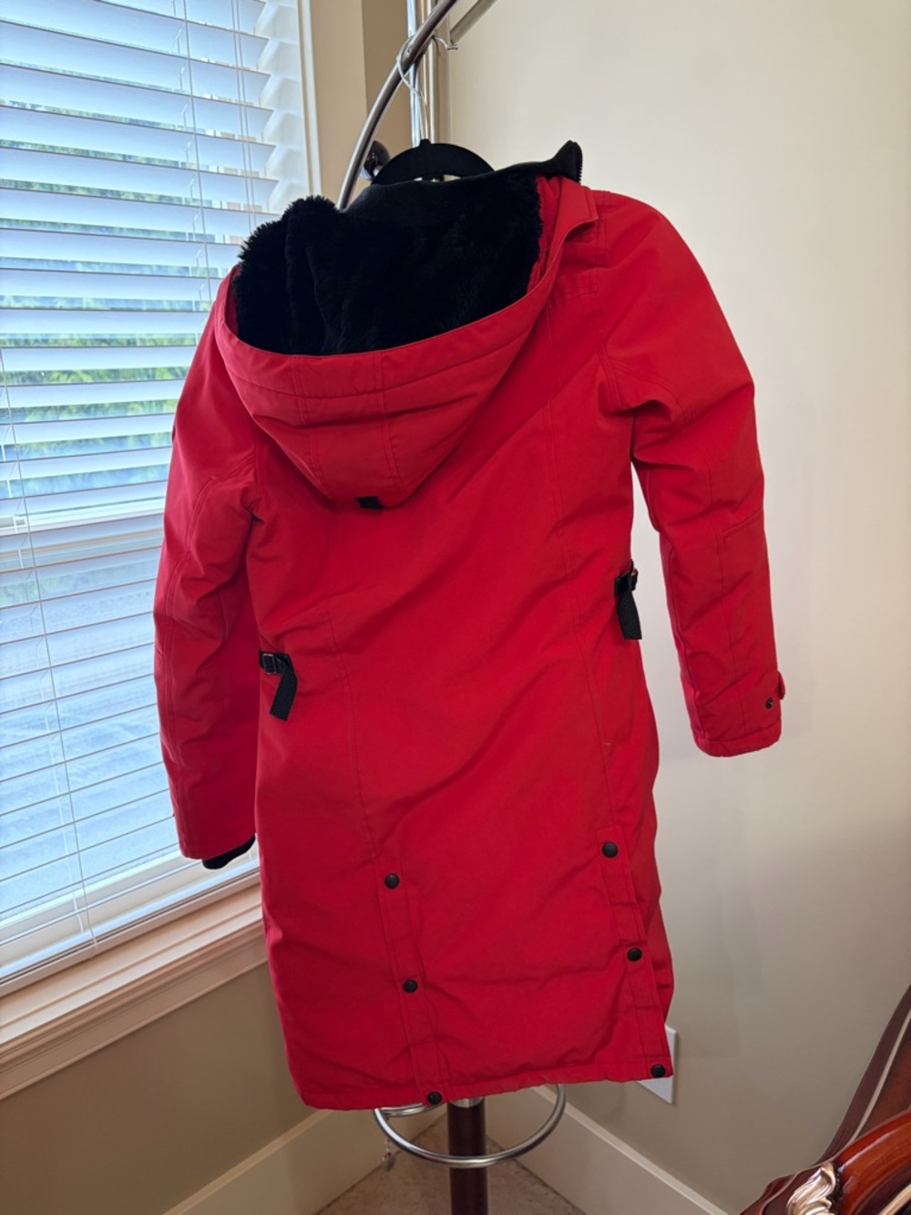 Canada Goose Red and Black Parka - Picture 2 of 3